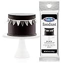 Satin Ice Fondant for Cake Decorating, Black (4.4 Ounce)