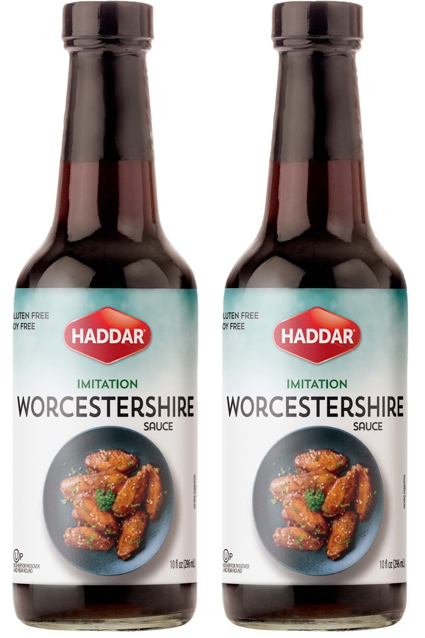 Haddar Vegan Friendly Worcestershire Sauce 10oz (2 Pack) | Vegan, Fish Free, Gluten Free, Soy Free, Kosher for Passover