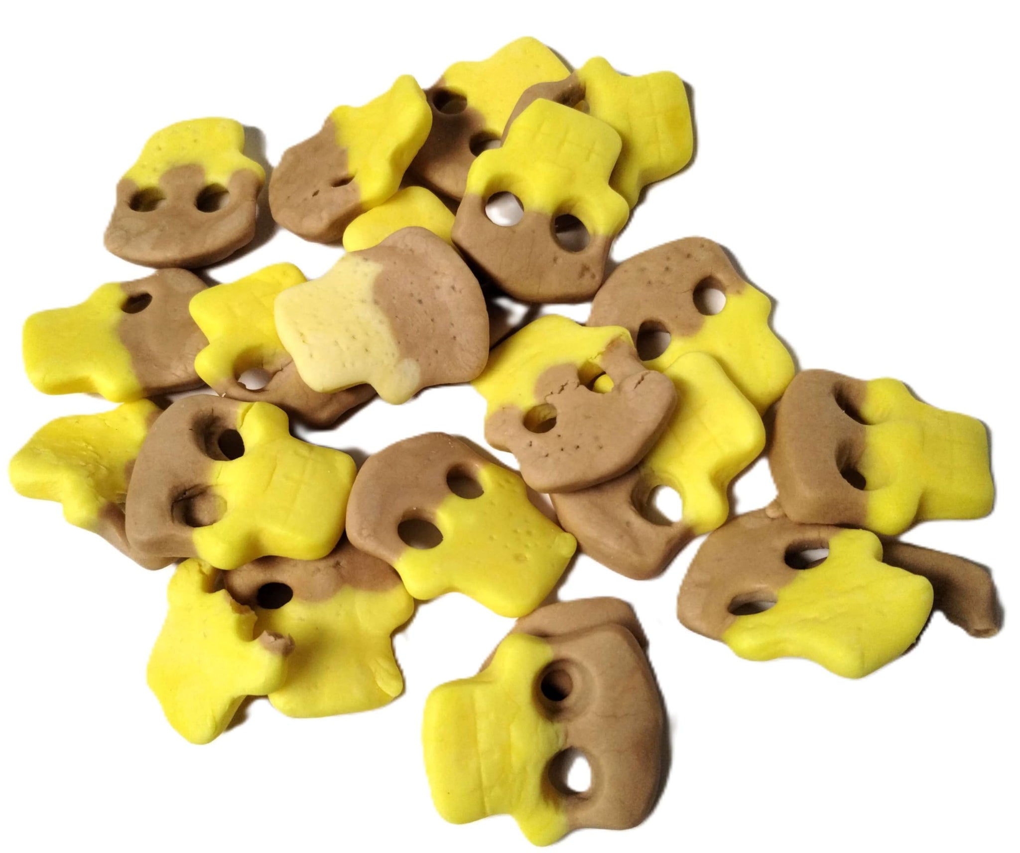 Swedish Candy - Banana Toffee Skull Shaped - Gourmet Soft Sweet Gummy Candy - Vegan, Gluten Free - Fresh Scandinavian Style - 1 lb