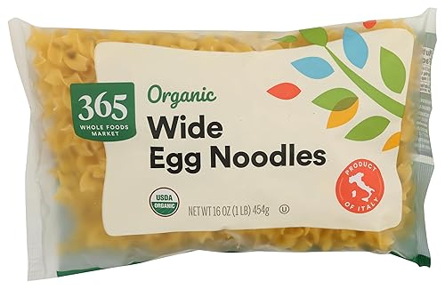 365 by Whole Foods Market, Organic Wide Egg Noodles, 16 Ounce