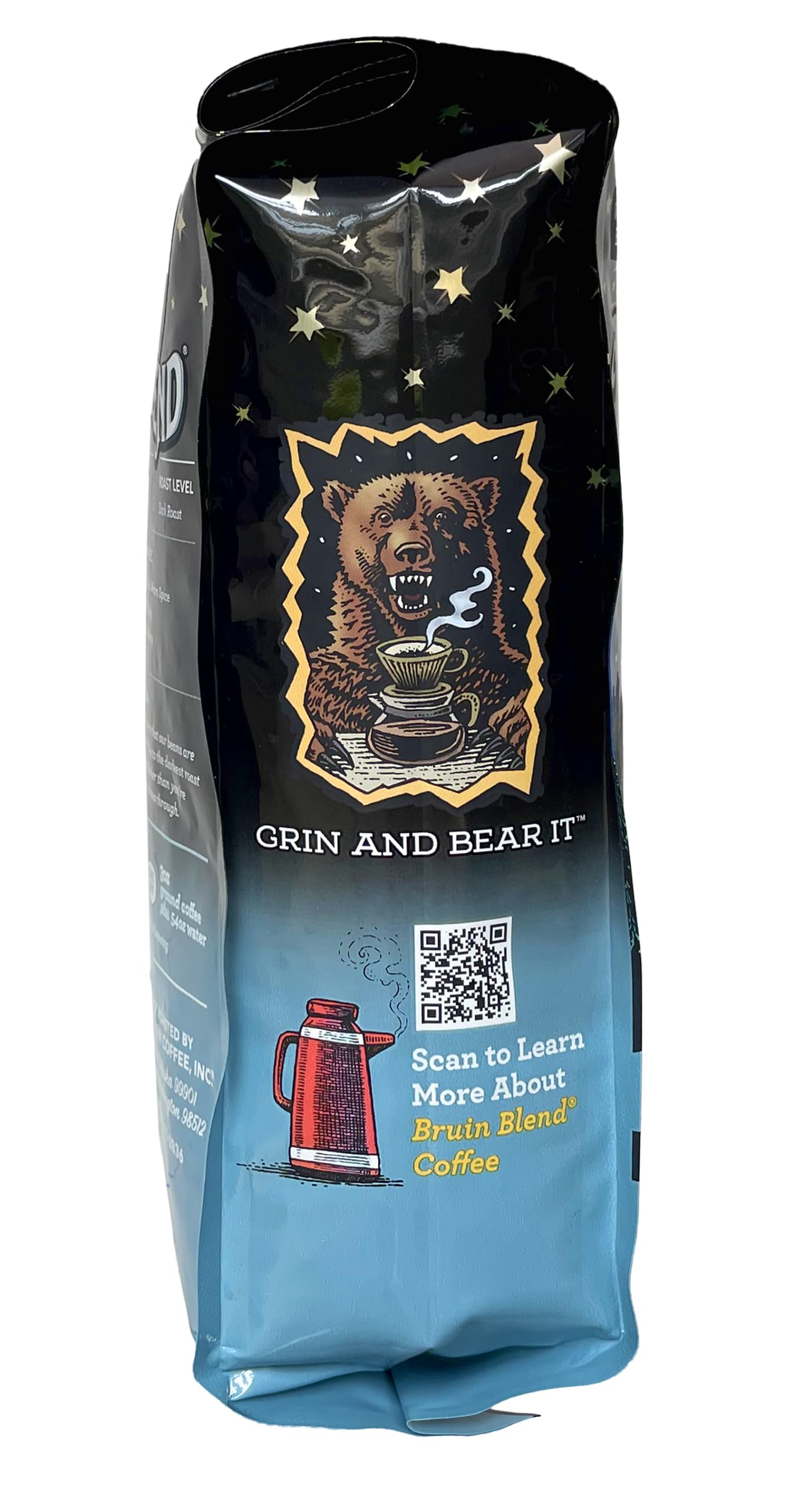 Ravens Brew Whole Bean Bruin Blend, 12-Ounce Bags (Pack of 2)