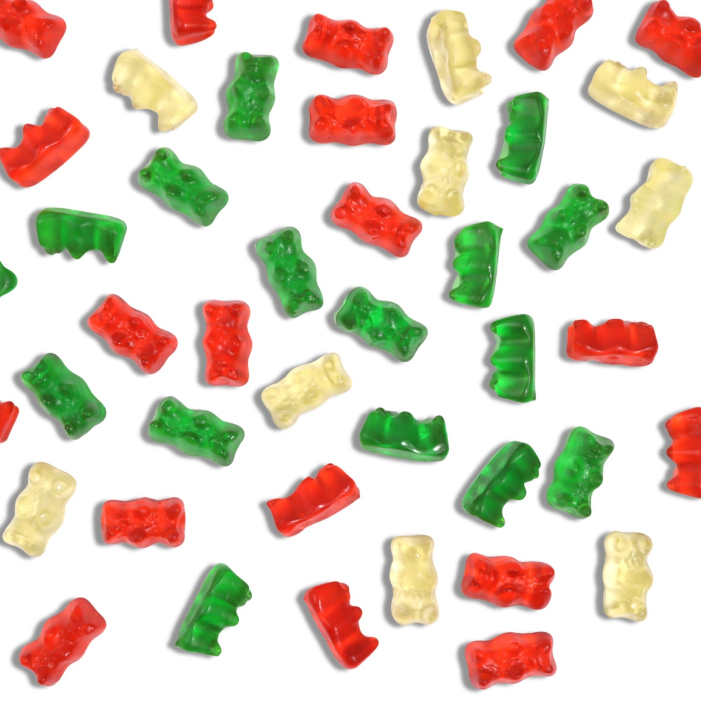 Christmas Edition Gummy Bears, Treat Size Bags, Individually Wrapped Candy, 9.5 Ounce Bag, Pack of 2