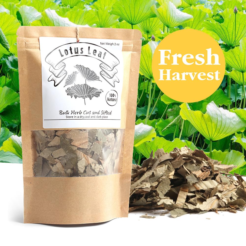EidolonGreen [China Medicinal Herb] Lotus Leaf Tea,Dried Lotus Leaf,Chinese Herba,Decaffeinated Loose Leaf Tea ?Heye/??/???Natural Dried Loose Leaves