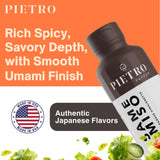 Pietro Sesame & Miso Dressing - No MSG & Gluten Free Japanese Style Marinade and Vinaigrette - For Salads, Vegetables, Seafood & Grain Bowls - 9.3 oz