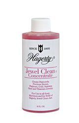 Hagerty Jewel Clean Concentrate - Ultrasonic Jewelry Cleaner Liquid Solution, Gold & Silver Cleaner, Made for All Ultrasonic Machines - 6 Fl Oz Bottle