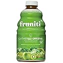 Fruniti Super Greens Smoothie Mix - Cleanse + Detox - No Sugar Added - Fruit + Veggie Puree - Spirulina, Spinach, Kale, Cucumber, Lemongrass, Apple