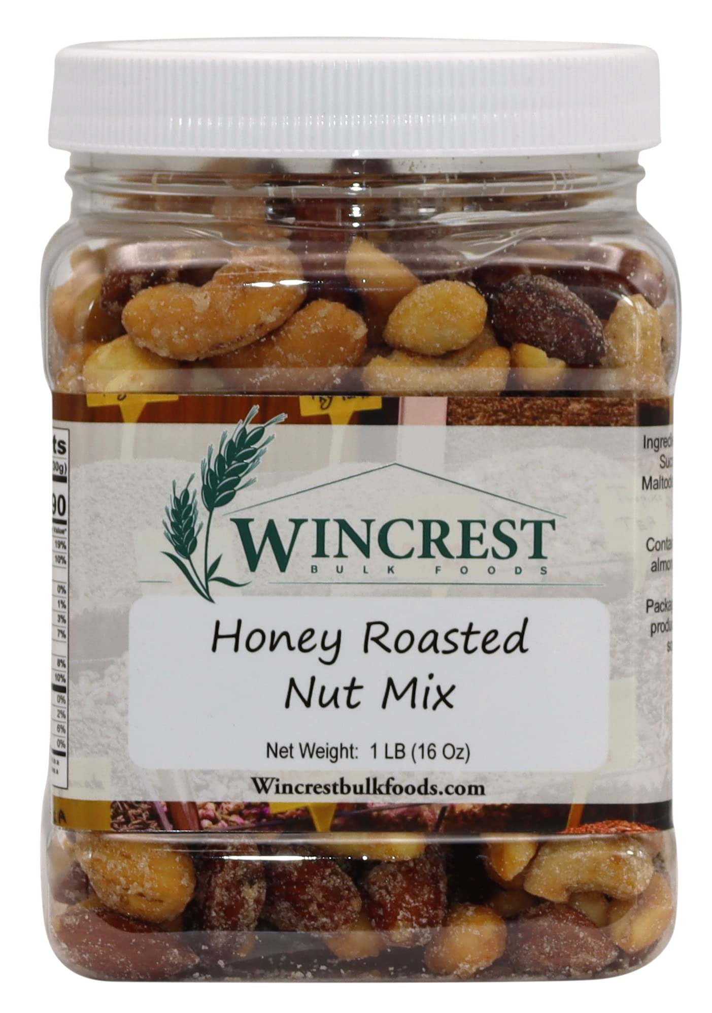 Honey Roasted Peanuts, Cashews, & Almond Mix - 1 LB Container
