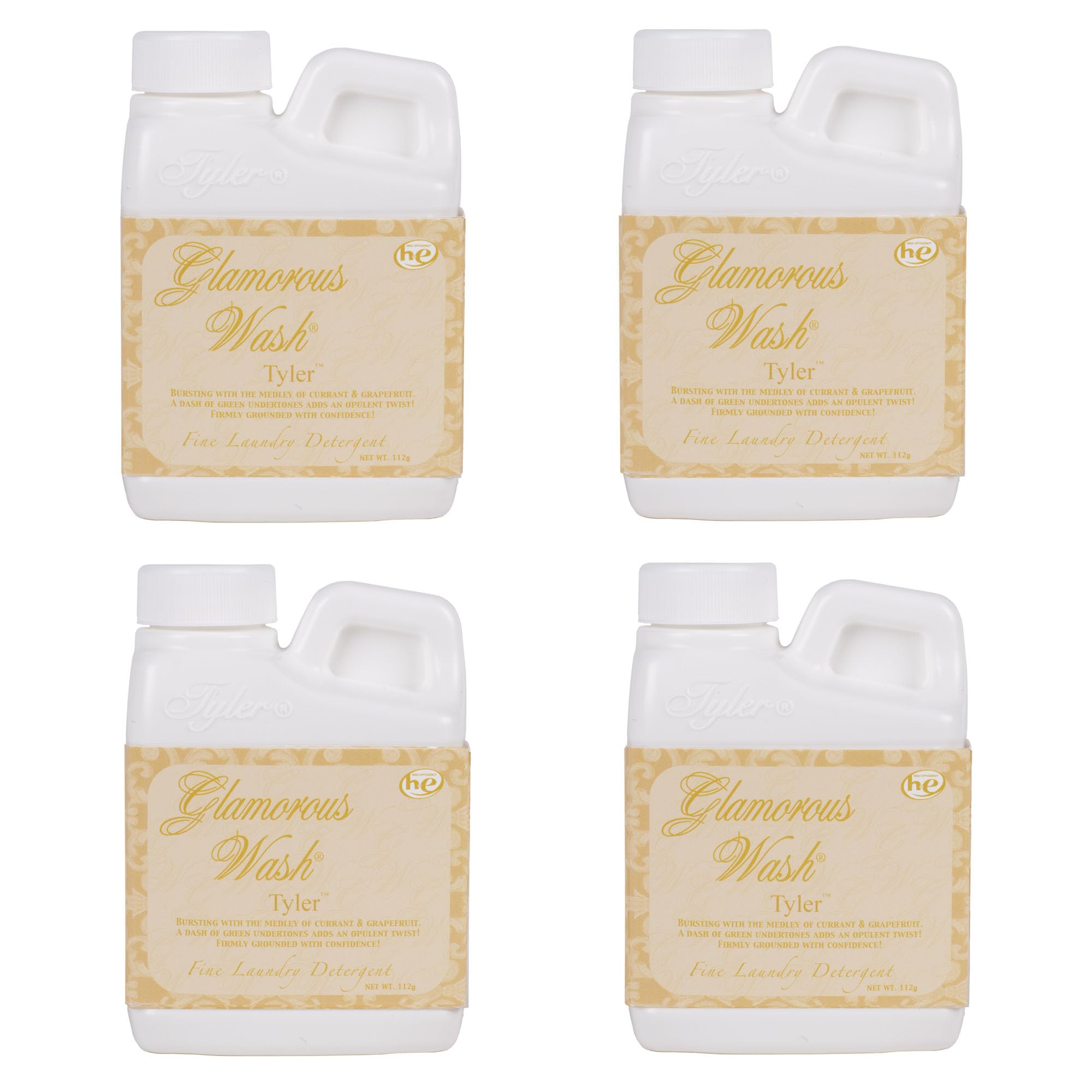 Tyler Candle 25103 TYLER 4 ounce Liquid Laundry Detergent, Pack of 4