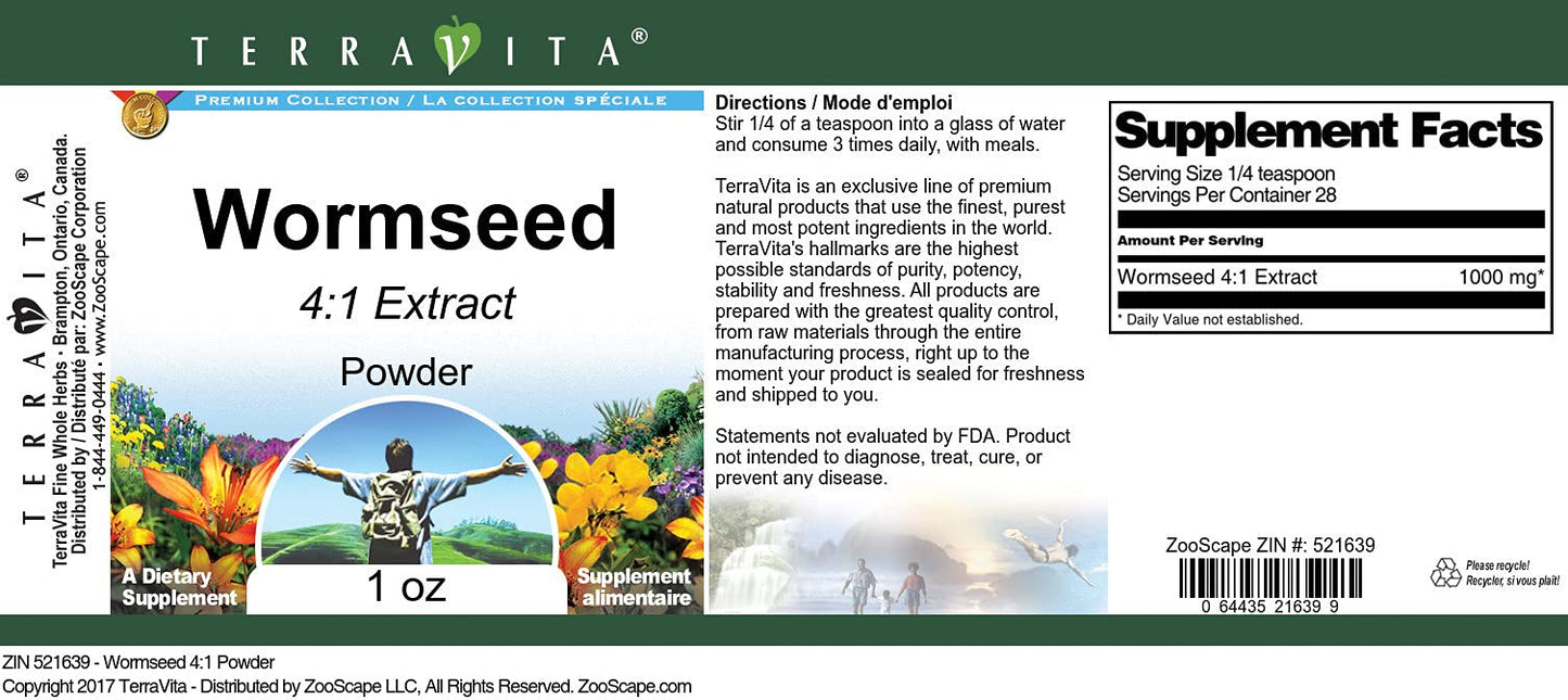 Wormseed 4:1 Powder (1 oz, ZIN: 521639) - 3 Pack