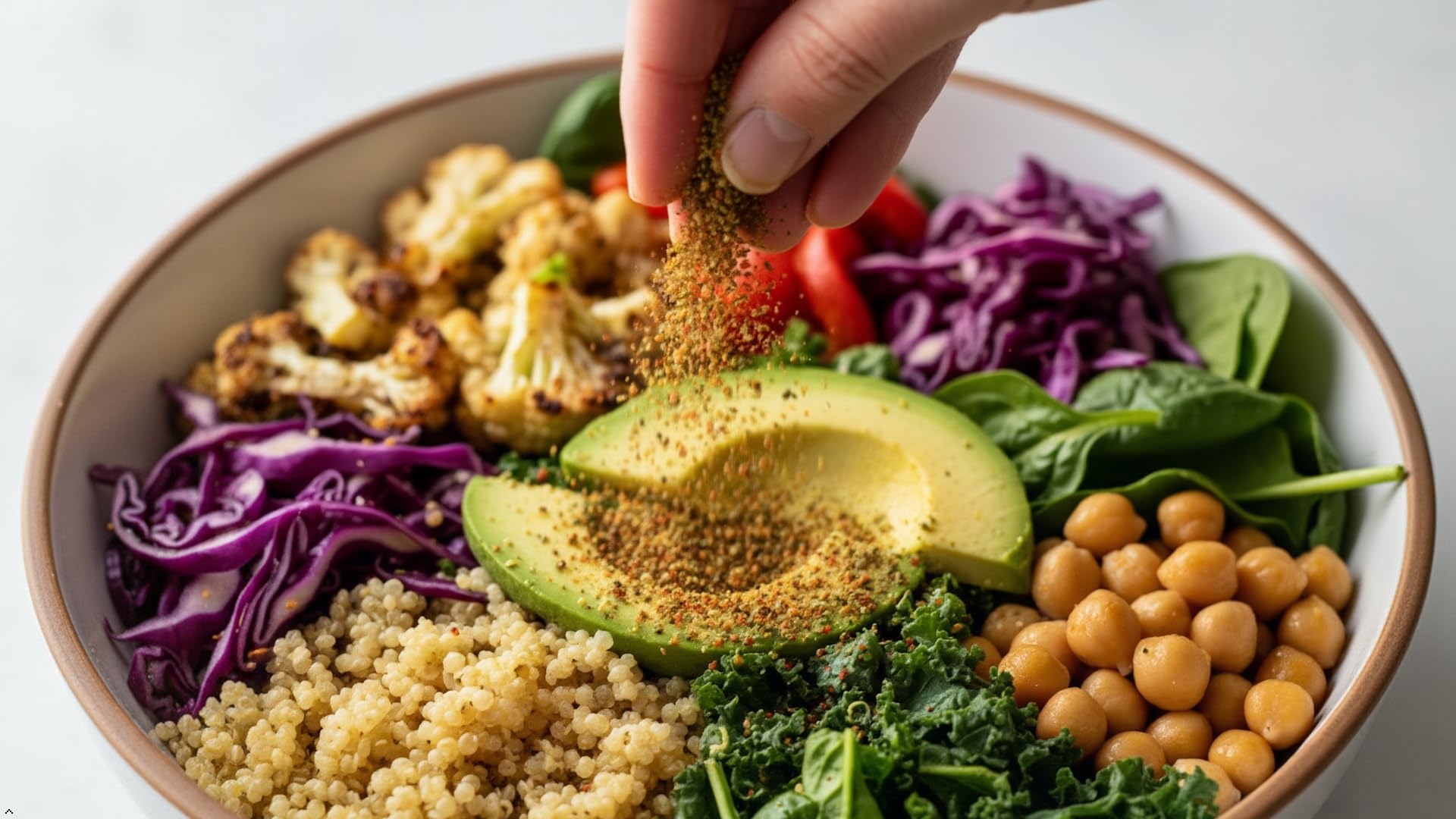Earthy Krunchy Veggie Toppers Spicy Mix Seasoning - 2g Plant Based Protein - Vegan & Keto Friendly Nut and Seed Blend - No Maltodextrin, Low Sodium