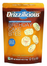Drizzilicious Birthday Cake Bites Mini Rice Cakes, 4 OZ