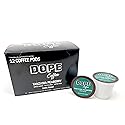 Dope Coffee Tanzania Peaberry, Single-Serve Pods, Dark Roast, Arabica Coffee, 12 Count