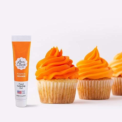 Ann Clark Pumpkin Orange Food Coloring Gel .70 oz. Professional Grade Made in USA