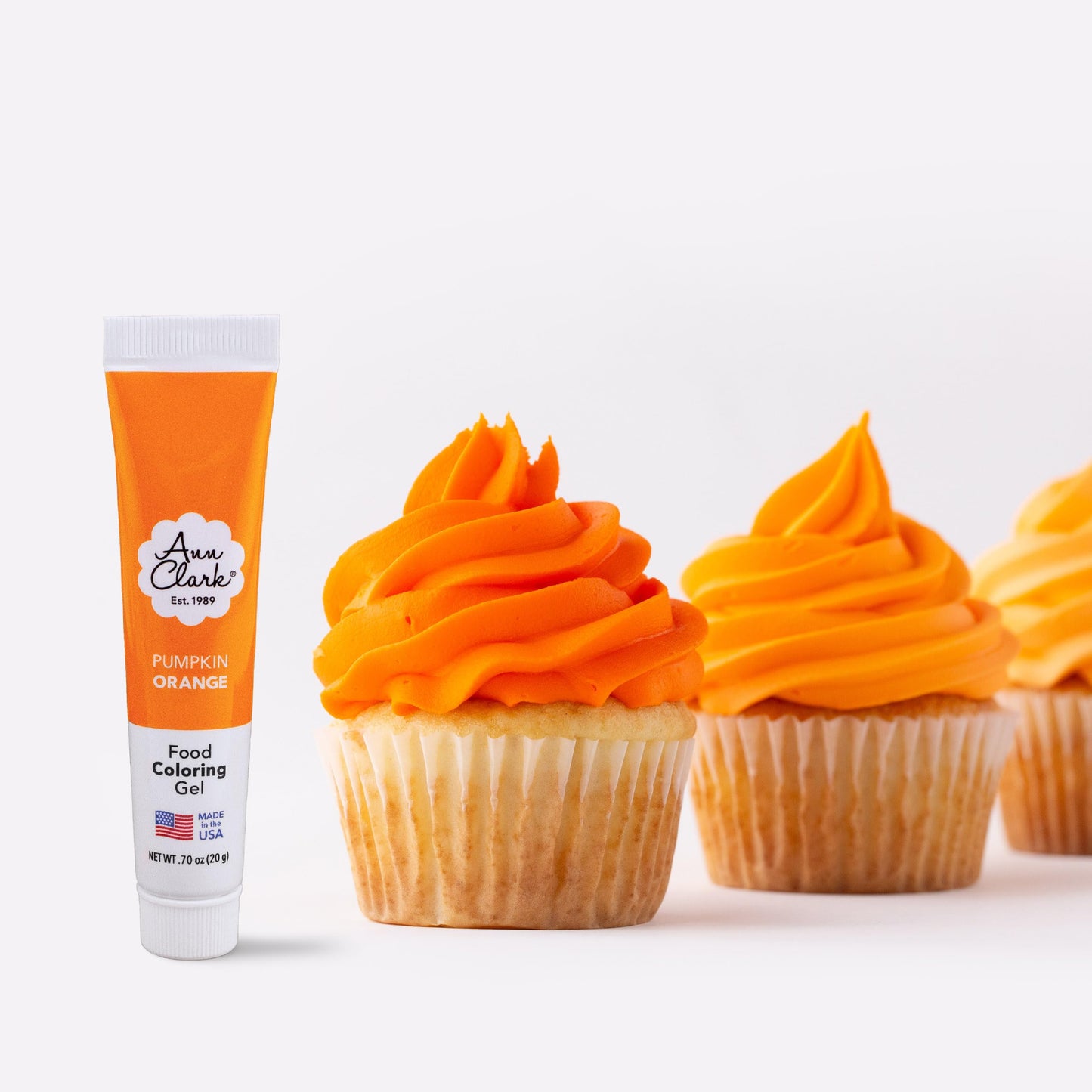 Ann Clark Pumpkin Orange Food Coloring Gel .70 oz. Professional Grade Made in USA