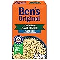 BEN'S ORIGINAL Long Grain Rice and Wild Rice, Fast Cook Rice, 6.2 OZ Box (Pack of 12)