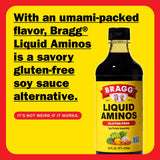 Bragg Liquid Aminos All-Purpose Seasoning - 16 fl oz - Gluten-Free Soy Sauce Alternative - Perfect for Stir-Fries and Cooking at Home