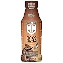 Muscle Milk Pro High Protein Shake, Chocolate, 14 fl oz Bottle, Ultra-Filtered Milk, 42g High Quality Protein, 4g Sugar, 250 Calories, No Artificial