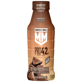 Muscle Milk Pro High Protein Shake, Chocolate, 14 fl oz Bottle, Ultra-Filtered Milk, 42g High Quality Protein, 4g Sugar, 250 Calories, No Artificial