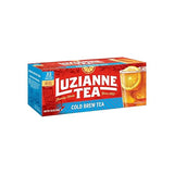 Luzianne Unsweetened Cold Brew Black Iced Tea Bags, Family Size, 22ct Box (Pack of 1)
