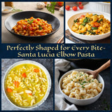 Pasta Santa Lucia Elbow Macaroni, Pack Of 10 (16 oz Each), Authentic Italian Mac & Cheese Noodles, 100% Durum Wheat Semolina for Casseroles & Soup