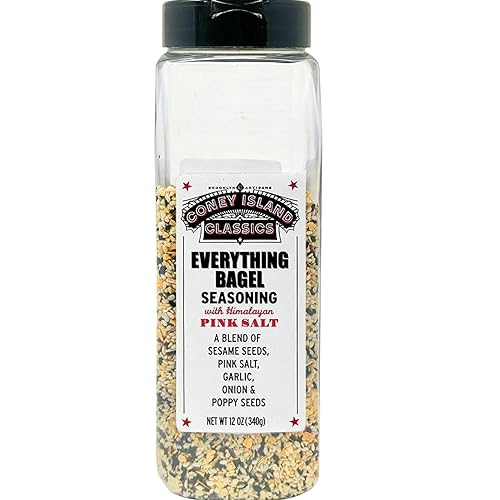 Everything Bagel Seasoning Premium Spice Blend With PINK Himalayan Salt Sesame Seeds Onion Garlic And Poppy Seed Bulk Shaker Gluten Free Keto