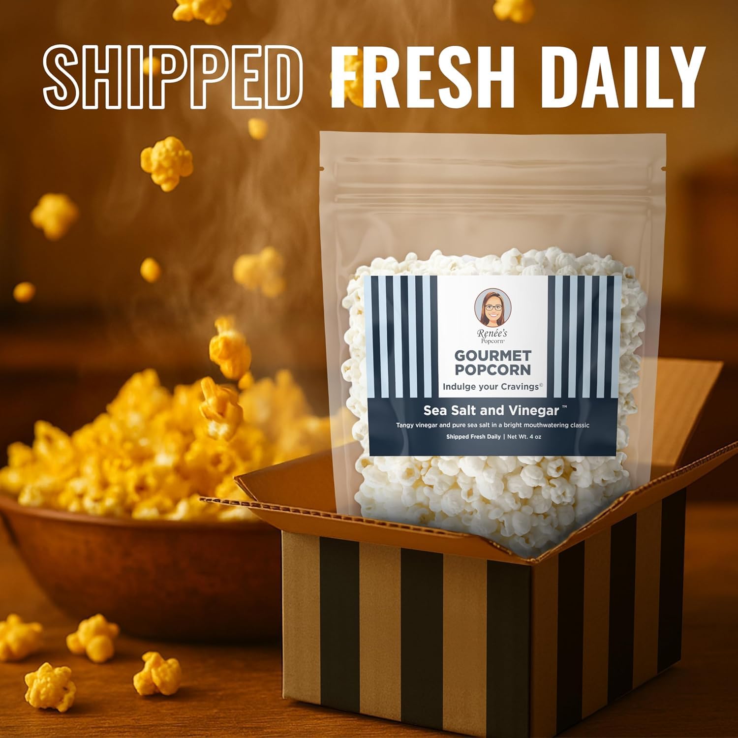 Renée’s Gourmet Trios - Cheese Please™ Cheese Popcorn Variety Pack - 3 Bag Set - Gift or Indulgent Treat