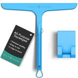 JULY HOME Premium All-Purpose Silicone Squeegee 11 inch, Stainless Steel Core, Shower Accessories - Bathroom Cleaner for Mirror, Car, Window, Tile