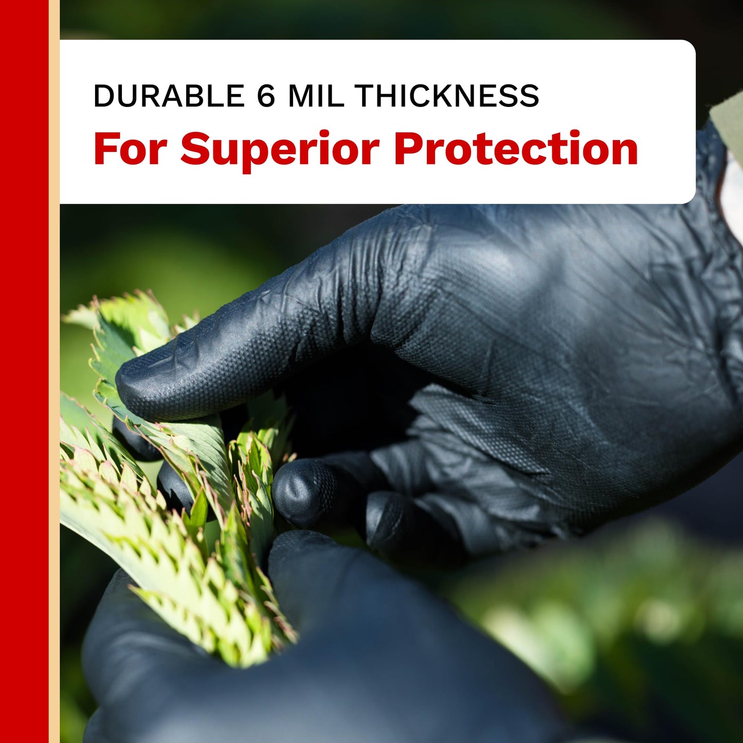 The Harvest Co Nitrile Gloves 6mil Thickness | Size Small (100 Gloves)