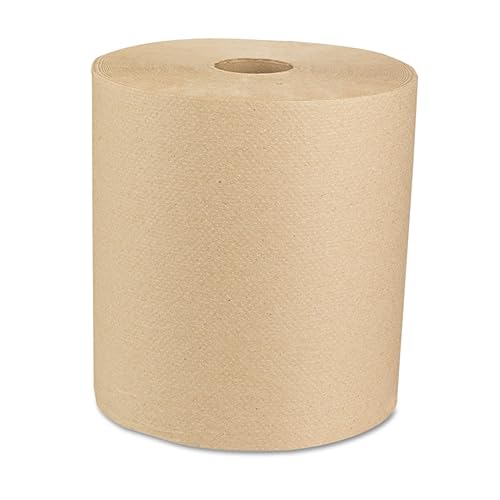 Boardwalk Green Universal Roll Towels, 1-Ply, 8" x 800 ft, Natural, 6 Rolls/Carton