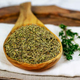HQOExpress Organic Thyme Leaf - Non GMO, Kosher, USDA Certified Organic Dried Thyme Leaves - Aromatic and Savory Seasoning for Pastas, Soups