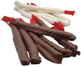 US Sweets Soft Red Licorice Dipped in Milk and White Chocolate | Gourmet Candy Treat | Delicious Gift | Handmade in Small Batches | Guaranteed