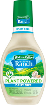 Hidden Valley The Original Ranch Plant Powered Dairy Free Ranch Salad Dressing and Topping, 12 Fluid Ounces (Package May Vary)