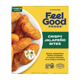 Feel Good Foods Crispy Jalapeno Popper Bites | Gluten-Free Frozen Appetizer Stuffed with Cream Cheese in Crispy Breading | 8oz