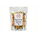 Sugar Free Gummy Worms - 1 lb of Fresh Delicious Red Yellow Blue Fruit Flavored Chewy Snack