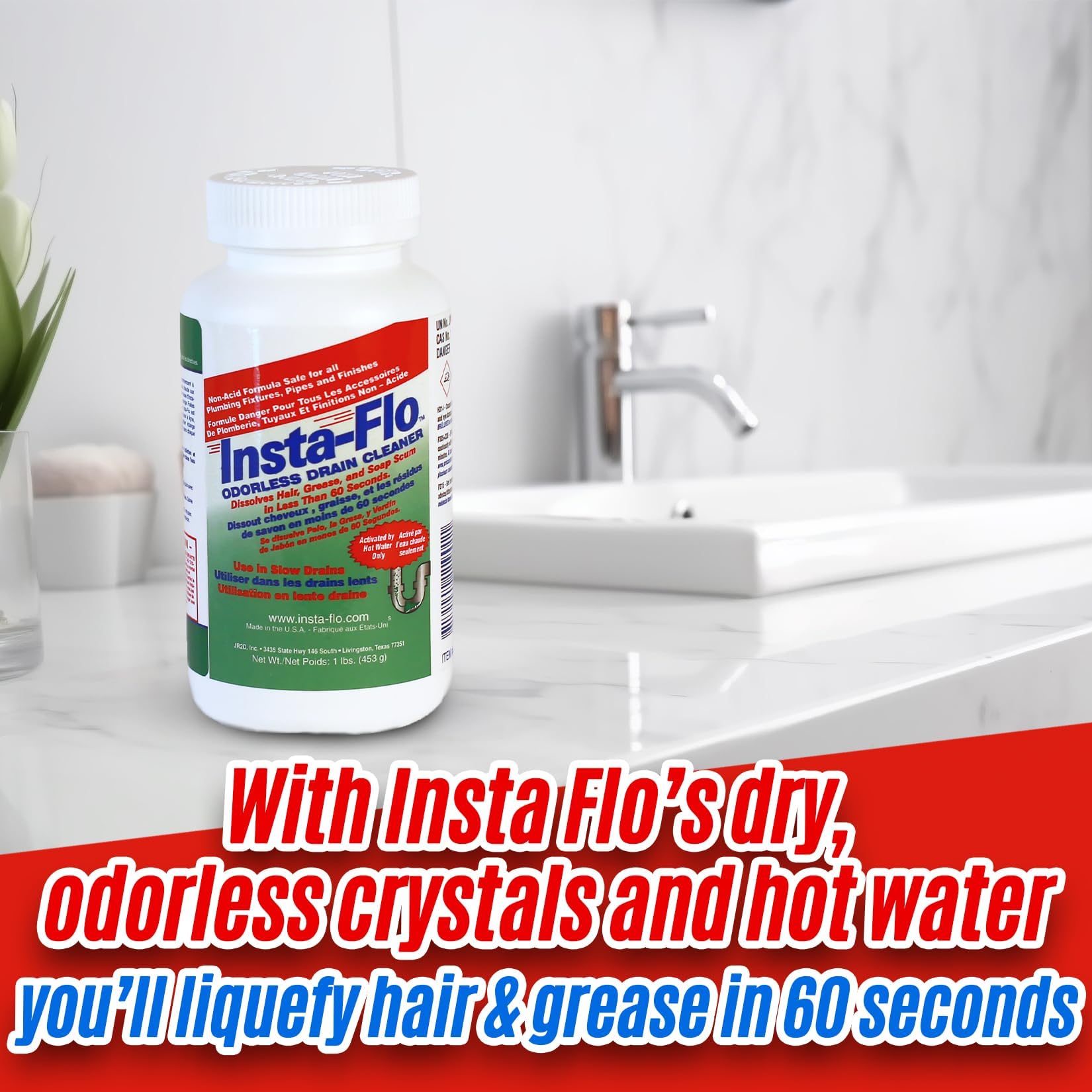 Thrift Marketing IS-200 2LB Insta Drain Cleaner