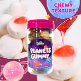 Apexy Mixed Planets Gummy Candy with Fruity Liquid Center Fat Free Fun & Delicious Space- Themed Treats Great for Halloween, Birthday, Trick Or Treat