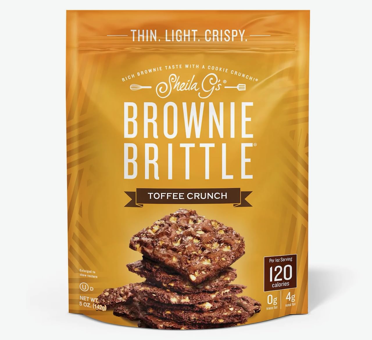 Sheila Gs Toffee Crunch Brownie Brittle, 2.75 Ounce -- 8 per case.