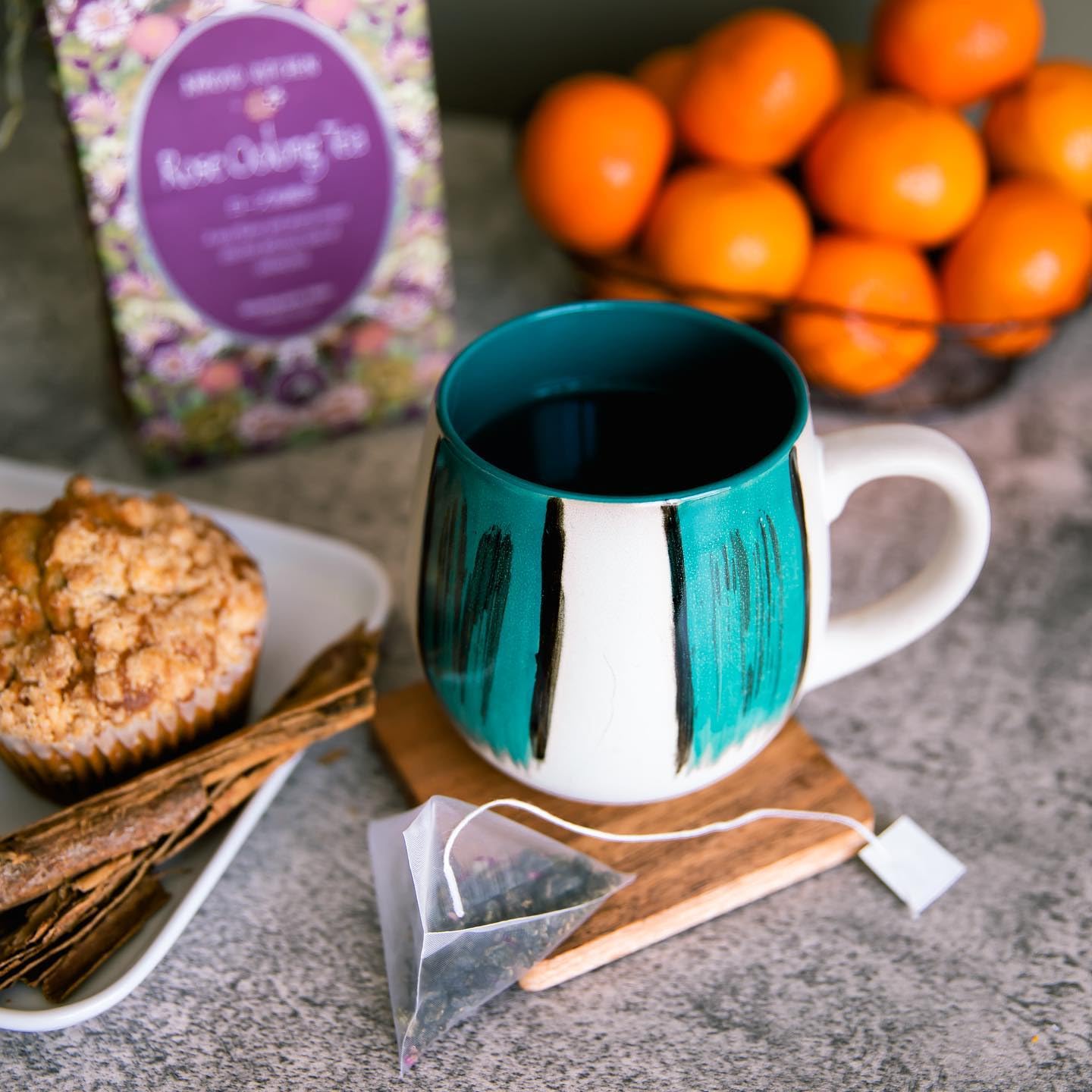 Arroyo Kitchen by Little Jasmine, Non-GMO Rose Oolong Tea Bag, 4 Gr of Premium Taiwanese Whole Tea Leaves and Flowers per Bag, PLA Tea Bag, Brew Hot