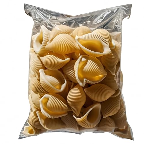 Jellybean Foods Jumbo Stuffing Shells Pasta - Large Pasta Shells for Stuffing - Coquille Pasta Shells - Jumbo Shells for Baking - Easy-Stuff Shells