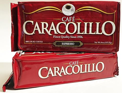Cafe Caracolillo Cuban Espresso Ground Coffee 250 g (Pack of2)