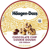 Haagen-Dazs, Chocolate Chip Cookie Dough Ice Cream, 14 oz (Frozen)