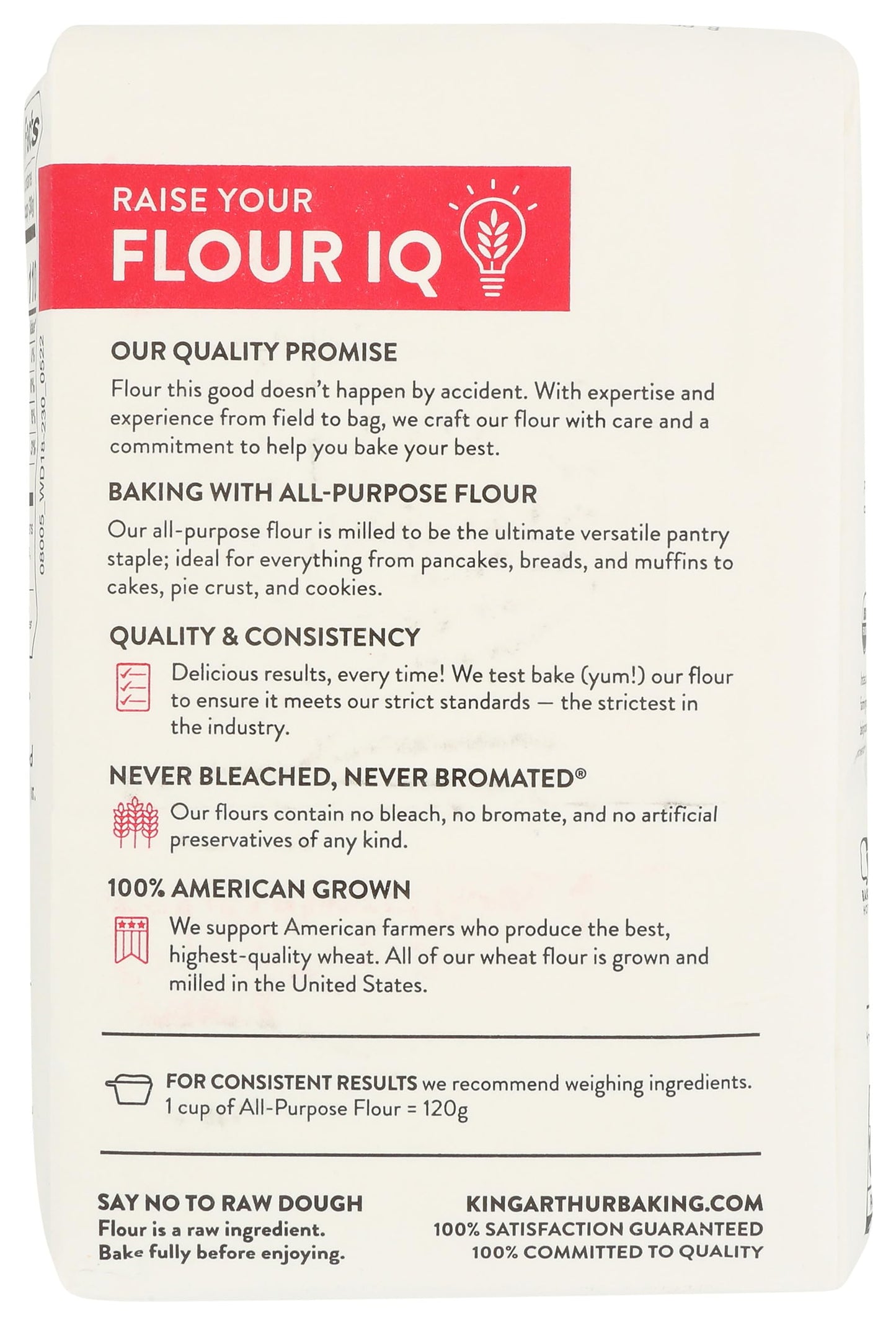 King Arthur Flour, Organic All Purpose Flour, 32 Oz Bag