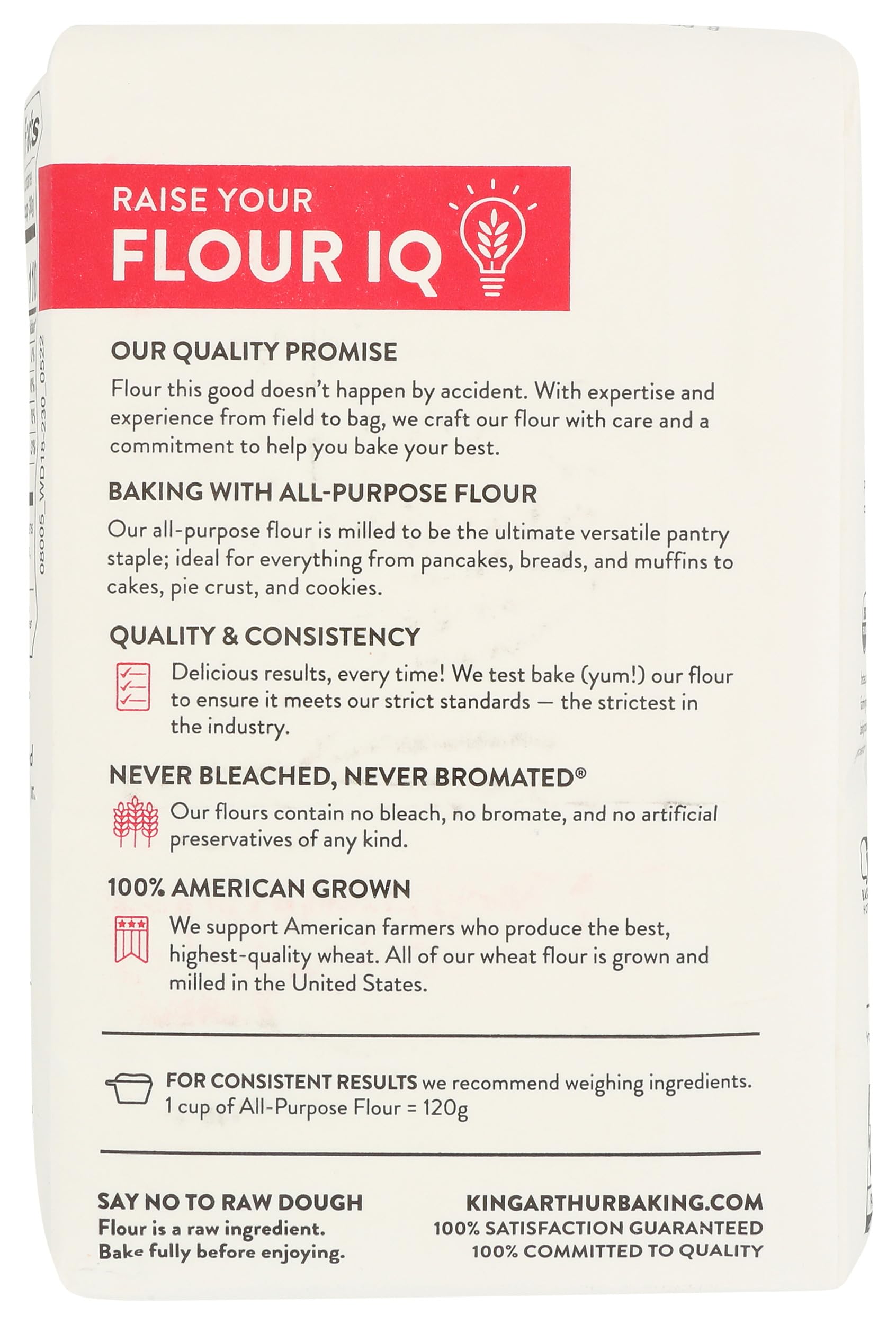King Arthur Flour, Organic All Purpose Flour, 32 Oz Bag