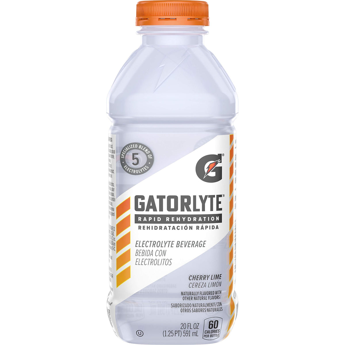 Gatorlyte Rapid Rehydration Electrolyte Beverage, Cherry Lime, 20oz Bottle