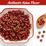 Sichuan Peppercorns Whole Organic 4OZ-Authentic Szechuan Red Peppercorns for Grinder Refill, Fresh Strong Flavor Seasoning for Chinese Dishes Mapo