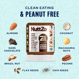 NuttZo Keto Chocolate Almond Coconut 7 Nut and Seed Butter, Almonds Coconut Brazil Nuts Pecans and More, Dark Chocolate Keto-Friendly, No Added Oil