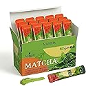ZenRitual Organic Matcha Sticks, 20 Single Serve Packets, Ceremonial Grade Matcha Powder, USDA Organic, Unsweetened, for Lattes, Travel, Work & On the