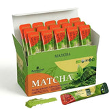 ZenRitual Organic Matcha Sticks, 20 Single Serve Packets, Ceremonial Grade Matcha Powder, USDA Organic, Unsweetened, for Lattes, Travel, Work & On the