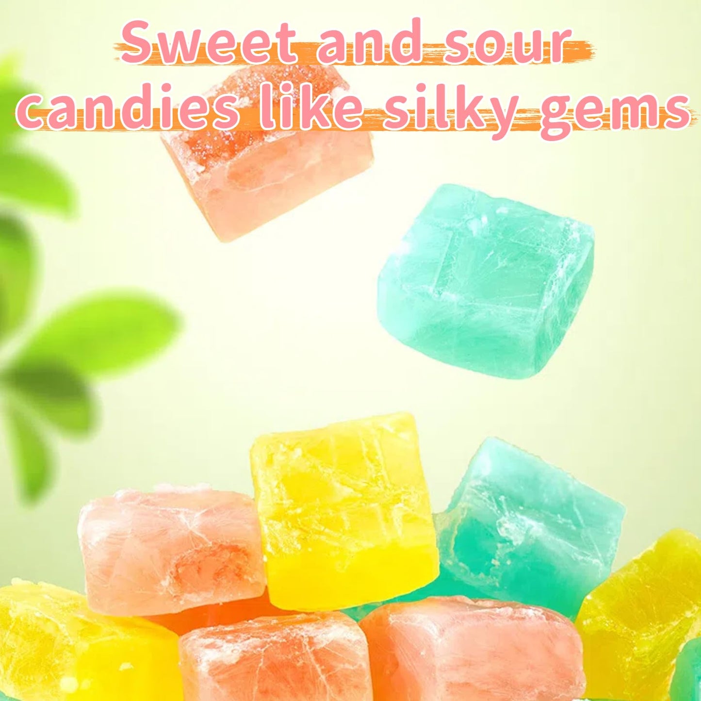 Japanese Kohakutou Amber Candy - 2 Pack (160g): Gluten-Free Edible Crystal Gems, Crispy Shell & Chewy Center | Assorted Fruit Flavors, ASMR Snack