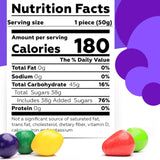 Chewing Gum for Kids - 2 Inch Jumbo Bubble Gum - 15lb Bulk Mega Fruit Shaped Gumballs - Assorted Fruit Flavored Gums